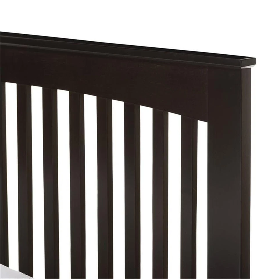 Hawthorne Collections Twin Platform Bed in Dark Brown - Изображение 4 из 4