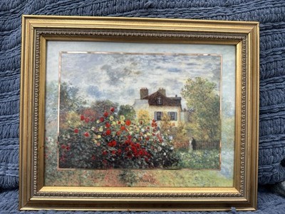 Goebel Artis Orbis Claude Monet gerahmte Porzellan Plakette ''La Maison de l'Artiste