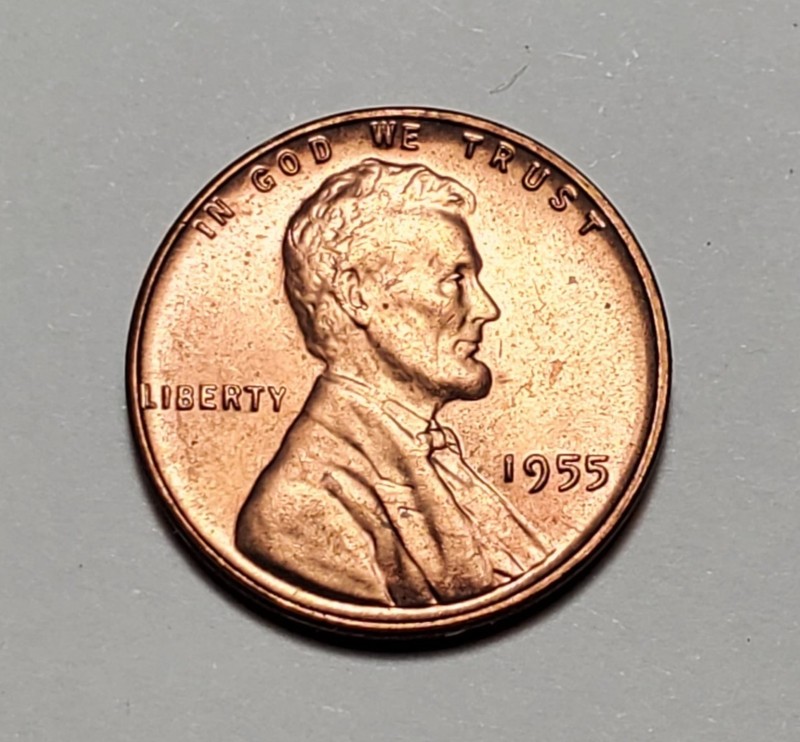 1955 P LINCOLN WHEAT PENNY UNC #C10781