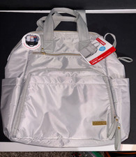 Skip Hop Mainframe Wide Open Diaper Backpack - Light Gray NEW w/Tags