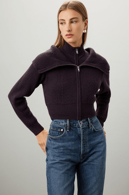 Derek Lam Collective Zip Up Layered Sweater