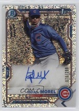 2021 Bowman Chrome Prospect Speckle Refractor 76/299 Rafael Morel Auto 1cc7