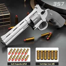 ZP5 357 Revolver Mechanical Automatic Launcher Continuous Firing Pistol Toy