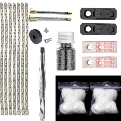 Universal Lighter Replacement Repair Kit (Spring Screw, Kit2, Gold, White 