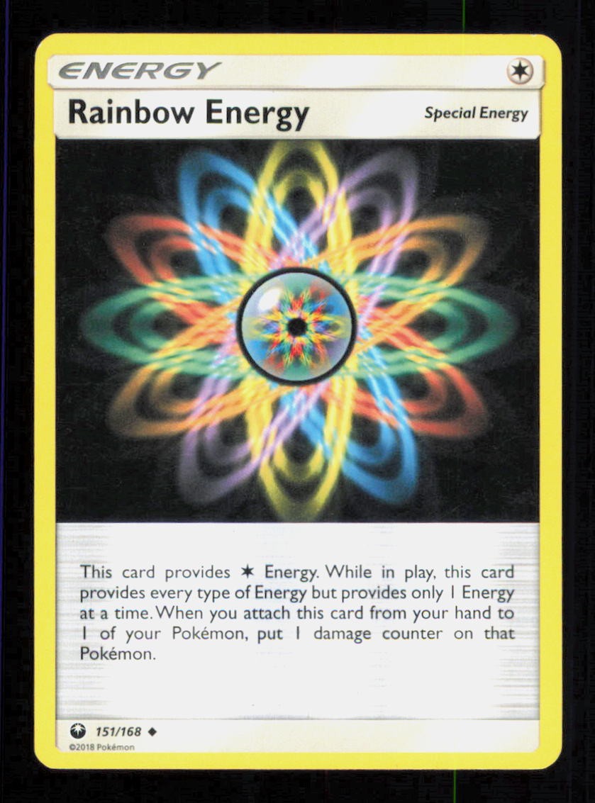 RAINBOW ENERGY 151/168 CELESTIAL STORM POKEMON NEAR MINT