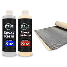 Carbon Fiber Sheet  Epoxy Resin Kit 36" X 14"  16Oz of Epoxy 2X2 Twill, 3K,
