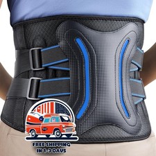 Cintur n de soporte lumbar ajustable y ce ido para el trabajo, talla L US NUEVO