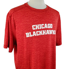 Chicago Blackhawks Majestic Cool Base T-Shirt Mens XXL Crew Neck S/S Hockey, NHL
