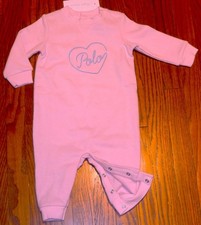 POLO RALPH LAUREN AUTHENTIC BABY GIRLS BRAND NEW ORIGINAL ROMPER Size 6M, NWT