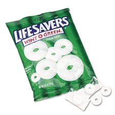 LifeSavers 88504 6.25 oz Bag Hard Candy Mints - Wint-O-Green New