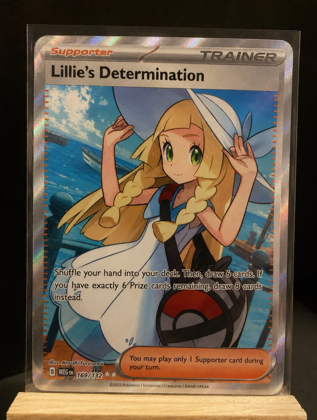 Lillie's Determination 169/132 Ultra Rare Full Art Holo Trainer