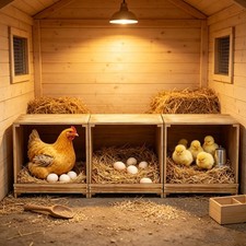 Modular Solid Wood Chicken Nesting Boxes Compartment Duck Nest Box with Drainage