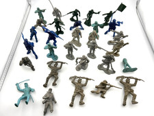 Vintage Marx Lido Civil War Lot of 18 Toy Soldier Figurines Army 12 More Injured