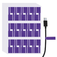 300Pcs Cable Labels Waterproof Wire Cord Labels Tags Purple