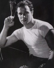 Marlon Brando White T Shirt Black And White  4x6 Photo Print