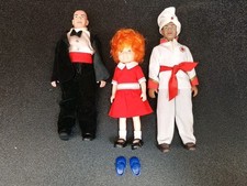 1982 Knickerbocker Orphan Annie Figures 7" Punjab Daddy Warbucks Annie