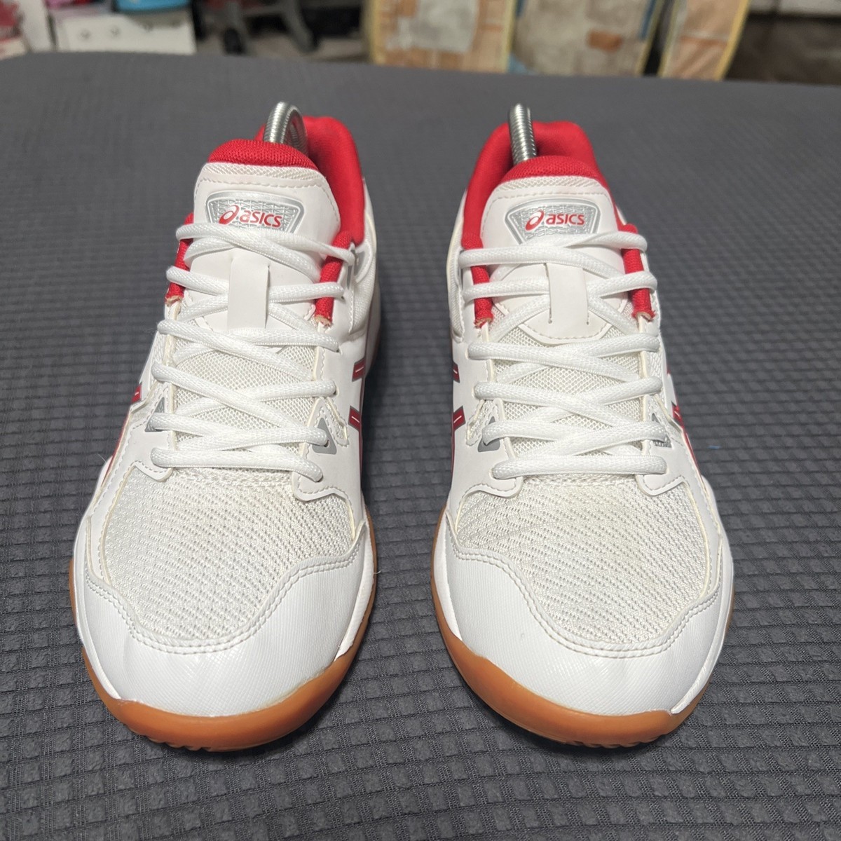 Size Wmns Gel Rocket 10 'White Classic Red' (ASICS) USED