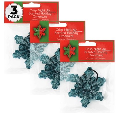 Belle Aroma Holiday Ornaments w/Scent - Christmas 1 Count (Pack of 3), White