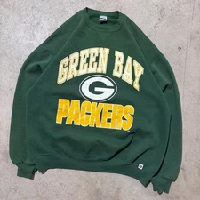 Vintage 90s Green Bay Packers Russell Athletic USA Crewneck Sweatshirt XL NFL