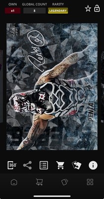DIGITAL TOPPS SLAM Penta FREEZE 25 LEGENDARY L/E BLACK ICE RELIC /15 Read