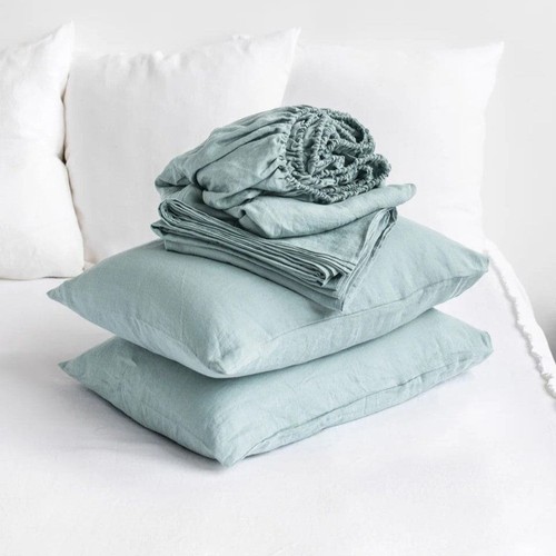 Pure European Linen Bed Sheets Set | Choice of Colors & Depth - Picture 52 of 64