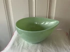 Fireking Green Jadeite Swedish Mod Tear Drop Mixing Bowl 9 Vintage Fire King