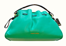 Badgley Mischka Solid/Snake Combo Bag Turquoise, Black, Vegan Leather