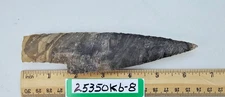 6.25" Stone Knife Blade - Skinning - Hunting - Ornamental - Craft- Hand Knapped