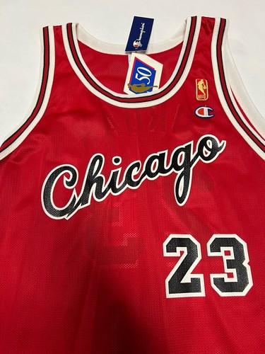 Gold Chicago Bulls Michael Jordan Size 44 Champion Jersey Vintage 1984 Large NBA - Picture 3 of 6