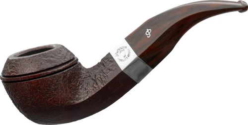 PETERSON "IRISH HARP" 80s HALF-BENT BULLDOG 9MM BRIAR PIPE **NEW** SANDBLASTED