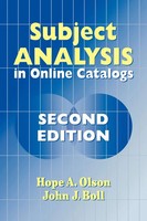 Hope Olson | Subject Analysis In Online Catalogs | Taschenbuch | Englisch (2001)