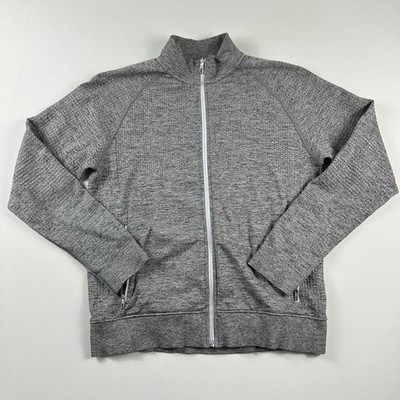 Lululemon Engineered Warmth Jacket Full Zip Merino Wool Men s Medium Gray