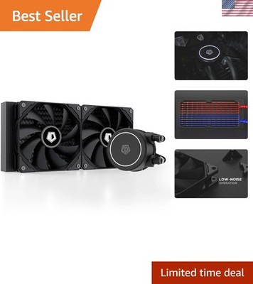 High-Performance 240mm FROSTFLOW X 240 CPU Cooler with Stylish White LED Lights