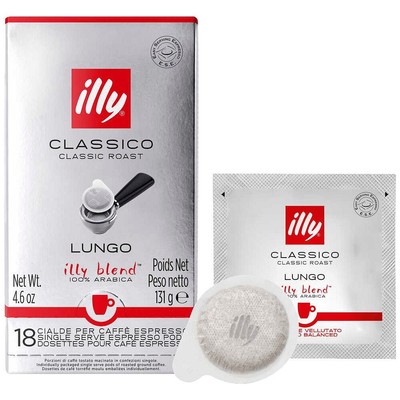 illy  Classico Lungo E.S.E Kaffeepads, Arabicabohnen 18 Stück