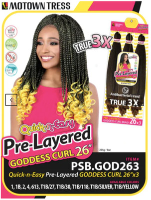 Spetra Motown Tress Quick & Easy Pre-Stretched Goddess Curl 26'' Color 4
