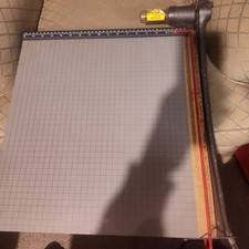 Vintage Ingento GT No. 1104 Heavy Duty Paper Cutter Trimmer 15  Guillotine Wood