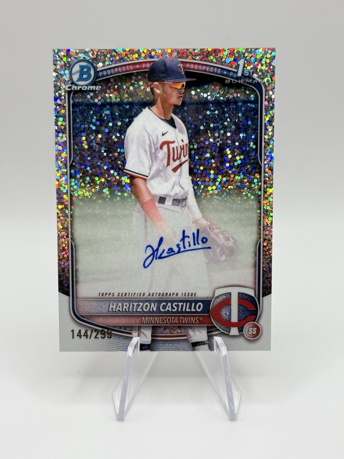 2025 Bowman Chrome Haritzon Castillo 1st Prospects Auto Speckle /299 #CPA-HC