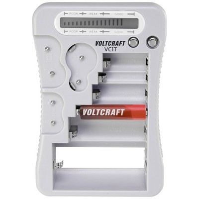 VOLTCRAFT Batterietester VC1T Messbereich (Batterietester) 1,5 V, 3 V, 6 V, 9...