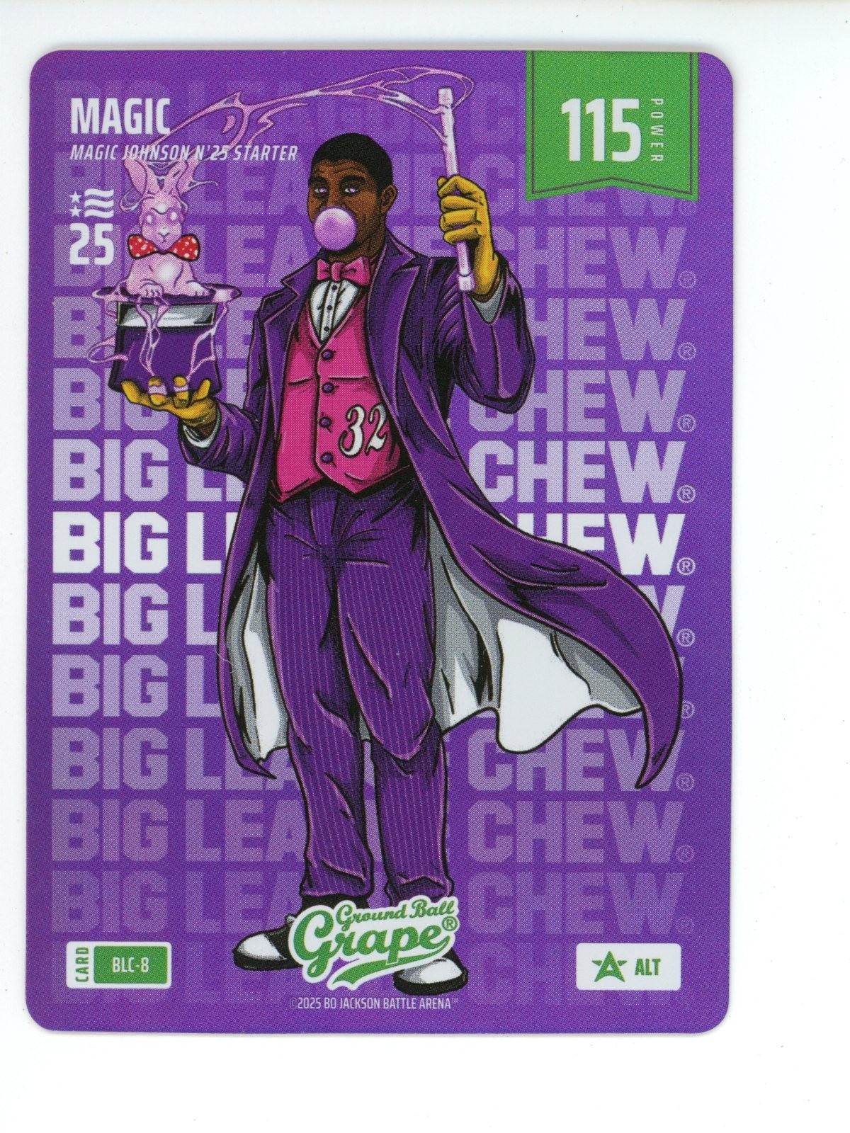 2025 Bo Jackson Battle Arena NSCC Magic Big League Chew Grape BLC-8