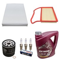 Inspektionspaket Mit ÖL & ZüNdkerzen FüR VW UP Skoda Citigo Seat Mii
