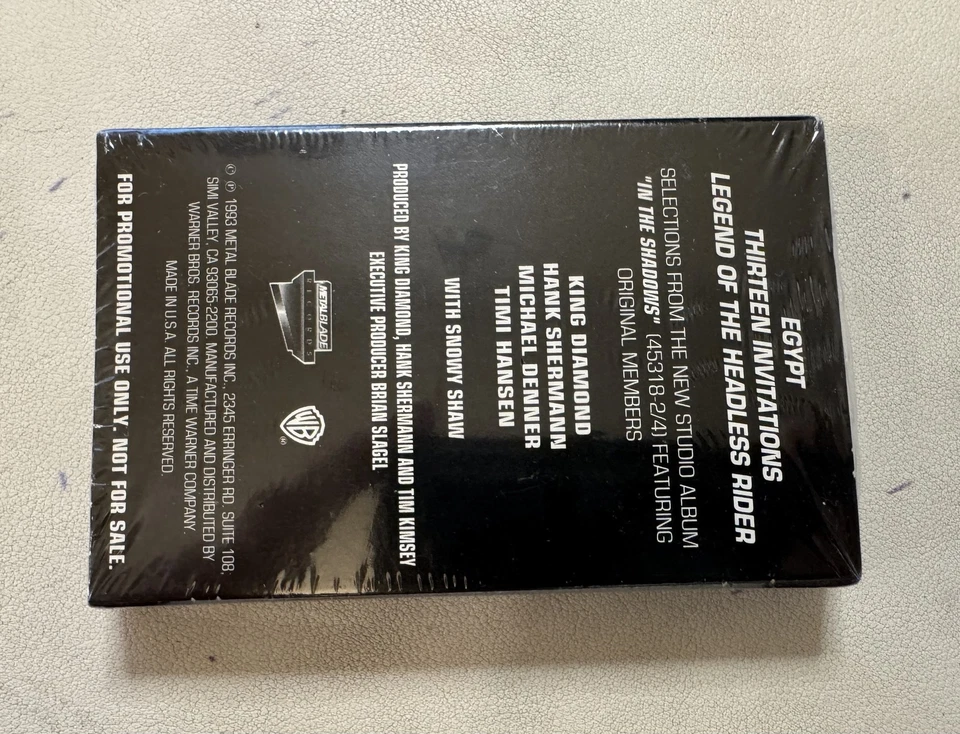 Mercyful Fate - Selections From "In The Shadows" (Cass, Promo, Smplr) 1993  Pro- - Image 2 of 2