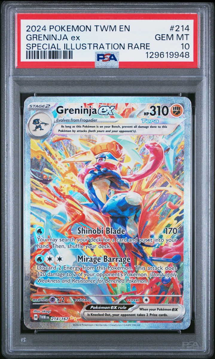 PSA 10 - Greninja ex 214/167 SIR SV Twilight Masquerade - Pokemon