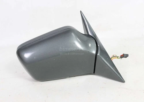 BMW E32 7-Series Gray Passengers Right Power Memory Door Mirror 1987-1994 OEM