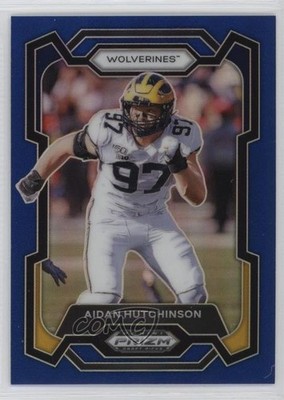 2024 Panini Prizm Draft Picks Blue Prizm 183/199 Aidan Hutchinson #42 1nr7