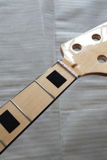 5 String Bass Guitar Neck 20fret 34 inches Maple Fretboard Block inlay Heel:72mm