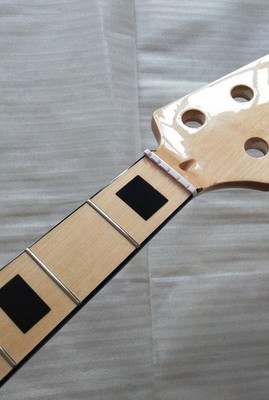 5 String Bass Guitar Neck 20fret 34 inches Maple Fretboard Block inlay Heel:72mm