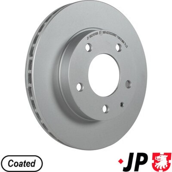 2X Bremsscheibe JP JP Group 3863101600 FüR 626 ECP GE Premacy CP Mazda MX GF 5 4-image