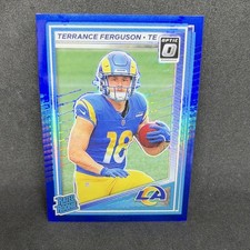 Panini Donruss Optic Terrance Ferguson #244 Blue Prizm Rams Rookie 2025 Football