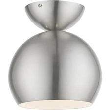 Livex Lighting 45487-91 Stockton Semi-Flush Mount Brushed Nickel