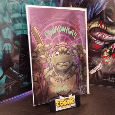 TMNT #1 SDCC Signed Virgin Foil Donatello Eddie Nunez LTD 500   Teenage Turtles